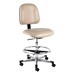 830 Series Mobile Lab Chair w/ Back & Seat Adjustments - Aluminum Base w/ Black Toe Caps