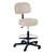 860 Series Lab Stool w/ Backrest & Single-Lever Adjustment - Black Composite Base