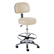 860 Series Lab Stool w/ Backrest & Single-Lever Adjustment