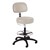 870 Series Lab Stool w/ Backrest & D-Shaped Hand Adjustment - Black Composite Base
