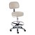 870 Series Lab Stool w/ Backrest & D-Ring Hand Adjustment - Shown w/ polished chrome base