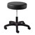 930 Series Exam Stool w/ Swivel Adjustment - Black Composite Base - Black vinyl