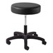 930 Series Exam Stool w/ Swivel Adjustment - Black Composite Base - Black vinyl
