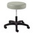 930 Series Exam Stool w/ Swivel Adjustment - Black Composite Base - Alabaster vinyl