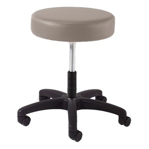 930 Series Exam Stool w/ Swivel Adjustment - Black Composite Base - Putty vinyl