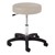 960 Series Exam Stool w/ Single-Lever Adjustment - Black Composite Base - Alabaster vinyl