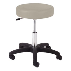 960 Series Exam Stool w/ Single-Lever Adjustment - Black Composite Base - Pearl vinyl