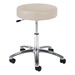 960 Series Exam Stool w/ Single-Lever Adjustment - Polished Chrome Base - Alabaster vinyl