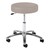 960 Series Exam Stool w/ Single-Lever Adjustment - Polished Chrome Base - Putty vinyl