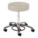 980 Series Exam Stool w/ 360-Degree Foot Ring Adjustment - Shown w/ polished chrome base