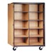 Mobile Cubby Storage Cabinet