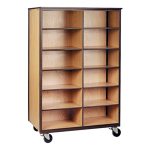 Mobile Cubby Storage Cabinet w/out Doors - Reinforced Frame