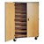 Nine-Shelf Storage Cabinet w/ Doors - Reinforced Frame