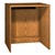 Glacier Series Modular Circulation Book Return Shell (36" W x 30" D x 39 5/8" H)