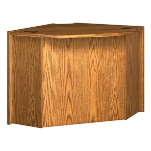 Glacier Series Modular Circulation Corner Desk - Radius Unit (51 3/8" W x 36 3/8" D x 32 1/8" H)