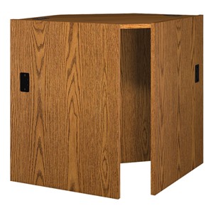 Glacier Series Modular Circulation Corner Desk - Radius Unit (51 3/8" W x 36 3/8" D x 39 3/4" H)