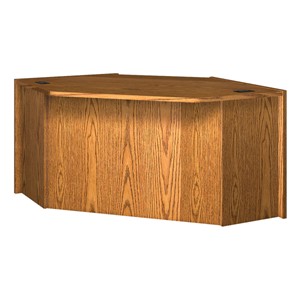 Glacier Series Modular Circulation Corner Desk - Angled Unit (69 1/4" W x 49" D x 30" H)