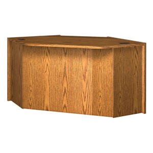 Glacier Series Modular Circulation Corner Desk - Angled Unit (69 1/4" W x 49" D x 31 1/4" H)