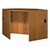 Glacier Series Modular Circulation Corner Desk - Angled Unit (69 1/4" W x 49" D x 39 1/4" H)
