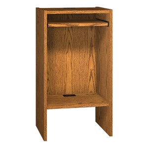 Glacier Series Stand-Up Computer Carrel (43 1/8" H)