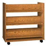 Glacier Series Double-Sided Book Truck