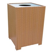 Standard Recycled Plastic Outdoor Trash Can