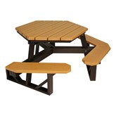 ADA Hexagon Recycled Plastic Picnic Table