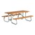 Recycled Plastic Picnic Table w/ Galvanized Steel Frame
