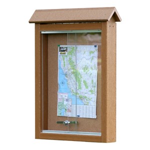 Small Recycled Plastic Outdoor Message Center