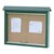 Double-Sided Recycled Plastic Outdoor Message Center w/o Posts in Green