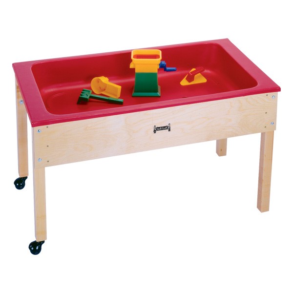Sensory Sand & Water Table w/ One Tub & Lid (22" W x 42" L x 24" H) - Accessories not included