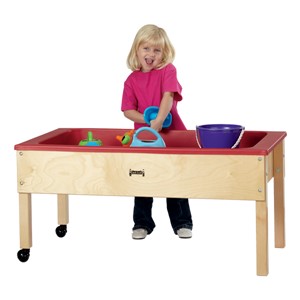 Sensory Sand & Water Table w/ One Tub & Lid (22" W x 42" L x 20" H)