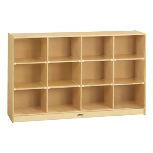 Baltic Birch 12-Cubby Storage Unit w/o Trays - Trays & accessories not included