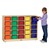 Baltic Birch 25-Cubby Mobile Storage Unit w/ Colorful Trays