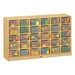 Baltic Birch 30-Cubby Mobile Storage Unit w/ Clear Trays - Accessories not included