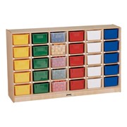 Baltic Birch 30-Cubby Mobile Storage Unit