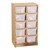Baltic Birch 10-Cubby Mobile Storage Unit w/o Trays - Trays not included
