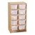 Baltic Birch 10-Cubby Mobile Storage Unit w/o Trays - Trays not included