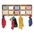 Baltic Birch Large Wall-Mount Coat Rack w/out Cubby Trays