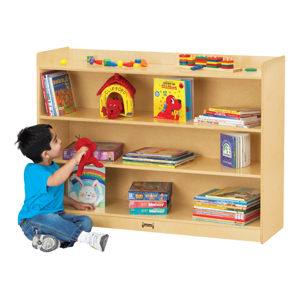 Mobile Adjustable Bookcase w/ Lip (35 1/2" H)