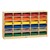 Baltic Birch Paper Tray Cubby Unit - 30 Cubbies w/ Colorful Trays