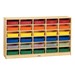 Baltic Birch Paper Tray Cubby Unit - 30 Cubbies w/ Colorful Trays