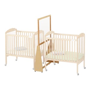 See-Thru Crib Divider - Small - Shown w/ cribs