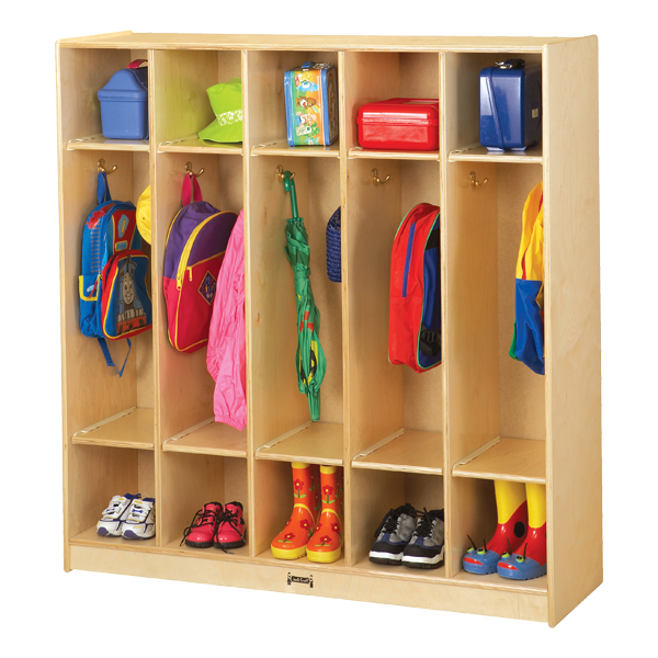 Baltic Birch Stand-Alone Five-Section Locker w/o Step