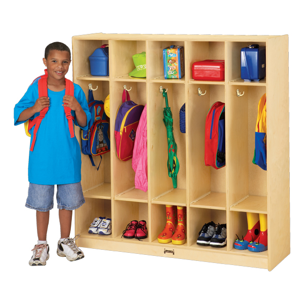 Baltic Birch Stand-Alone Five-Section Locker w/o Step