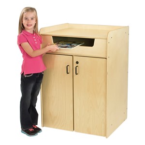 Library Book Return w/ Cart