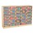 Baltic Birch 30-Cubby Single Storage Unit w/ Clear Trays - Accessories not included