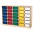 Baltic Birch 30-Cubby Single Storage Unit w/ Colorful Trays