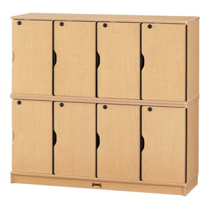 Baltic Birch Stackable Lockers - Double Stack