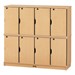 Baltic Birch Stackable Lockers - Double Stack